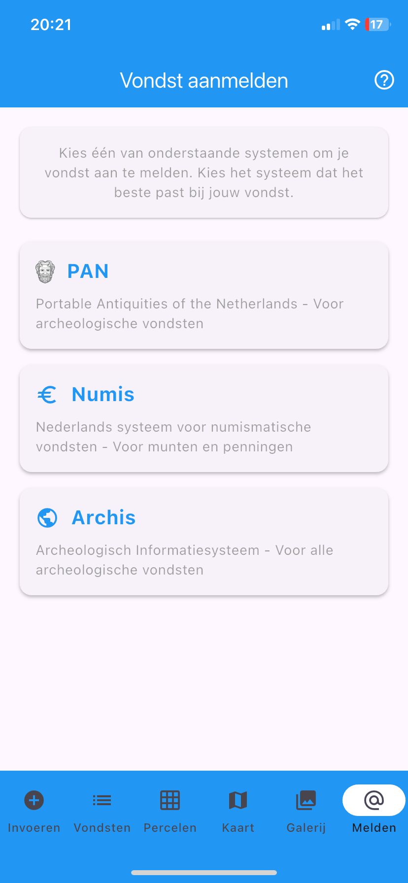 Vondst aanmelden