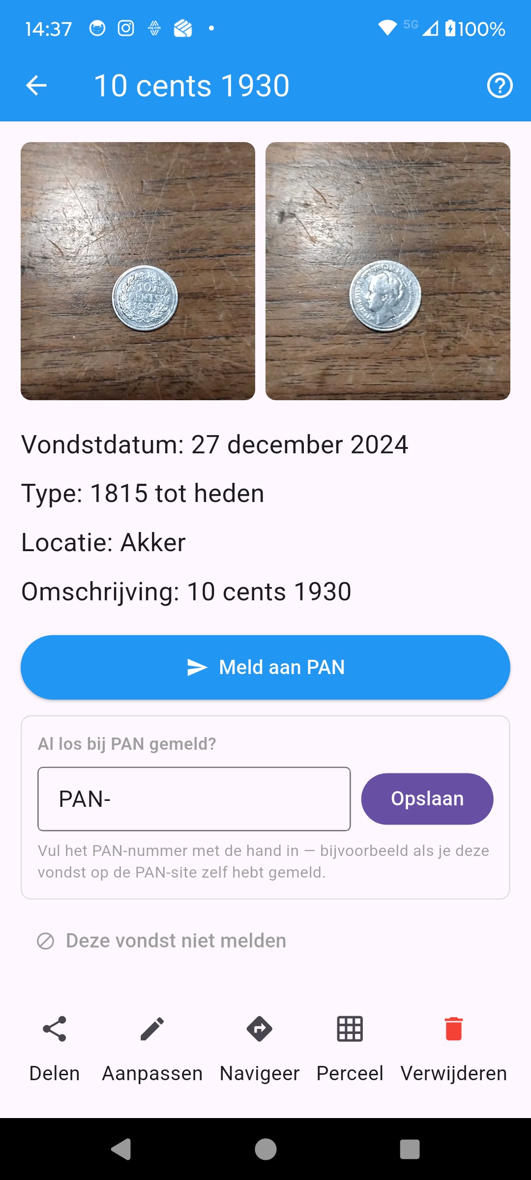 Vondst detail